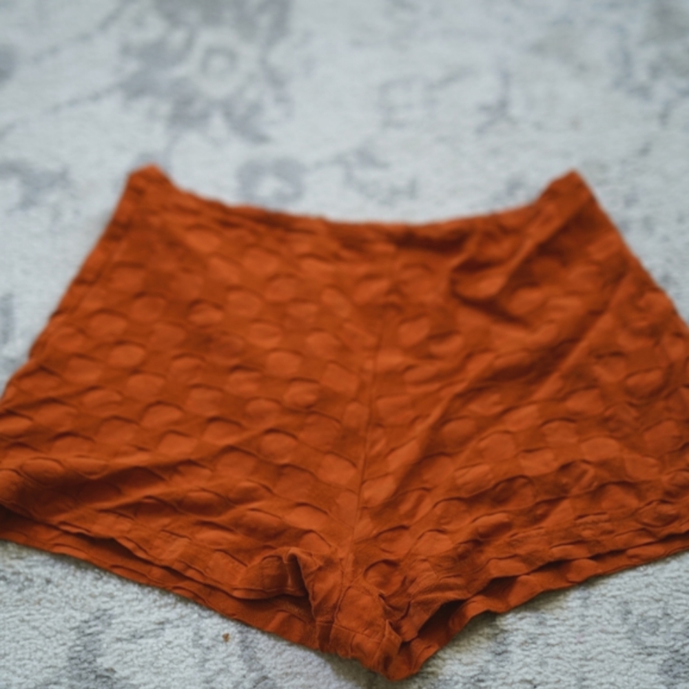 Reformation retro checkered shorts